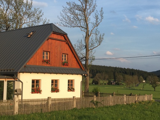 Horský apartmán Zvonička, Rejvíz, pohled ze západu