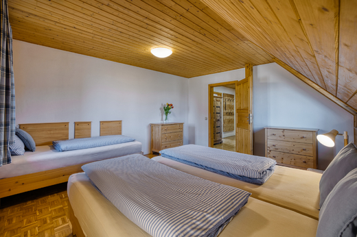 Apartmán Vyhlídka, ložnice z jiného pohledu